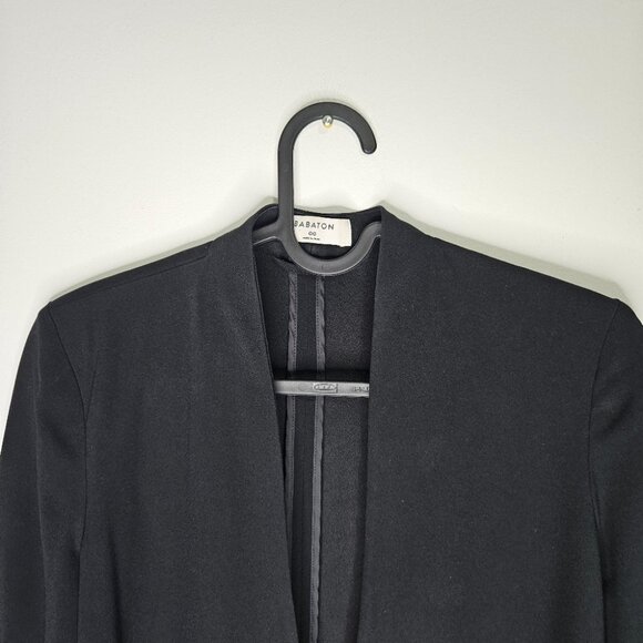 Aritzia Babaton  Power Waist Blazer Sz 00 Black Open-front Slim Fit - Picture 3 of 8